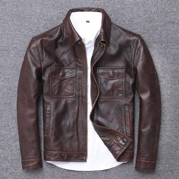 Stylish Biker Leather Jacket For Men